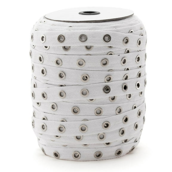 100% Cotton Grommet Eyelet Twill Tape Trim 5/10 YDS