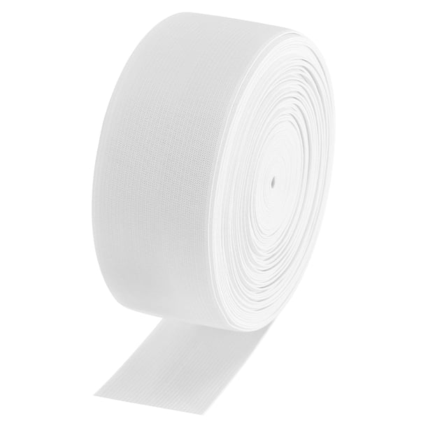 Uxcell 2 pulgadas x 14 yardas carrete de elástico plano para coser, blanco