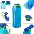 thumbnail image 4 of STONCEL 8 Pcs Bouteille d'Eau Pliable, 700ml Sans BPA Sac d'Eau Réutilisable Portable avec Mousqueton pour Sports Extérieurs, Randonnée, Aventure, Voyage, Cyclisme, 4 of 7