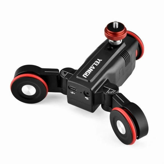 Bigcan Smart Photography Car – APP Remote Controlled Mobile Dolly for Camera & Smartphone with 360° Panoramic Rotation, Smooth Horizontal Panning, Auto Follow, Quick Setup, and Cinematic Tracking for