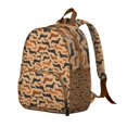 thumbnail image 2 of Lightweight Puppy Bone Print Backpack, Compact Dog Lover Small Bag for Daily Commute and Work, 2 of 6