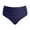 swimsuit 142#Navy, variant on ZXLBBD Swimsuits for Girls Solid Color High Waisted Bikini Bottoms with Tummy Control for Youth Stretchy Vacation Outfit