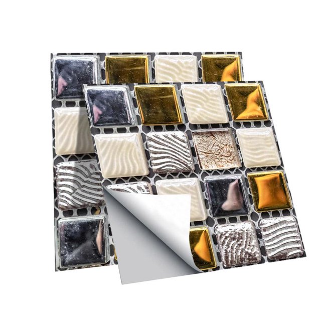 De Pegatinas De Azulejos De Cristal 3D, Pegatinas De Pared Autoadhesivas Para Decoración De Baño Y Cocina 30 Uds. Inevent HA040767-05