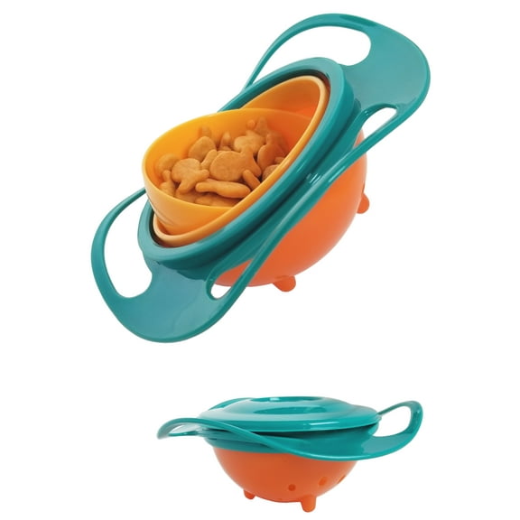 Simply Good Spill-Proof Gyro Snack Bowl - TEAL/ORANGE