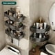 thumbnail image 4 of Esquinero para Baño Regadera Ventosa Repisas Sin Taladro Organizador de Regadera Metal de Aluminio Porta Shampoo Antióxido Estante Organizador Baño Gris Mueble para Regadera, 4 of 6