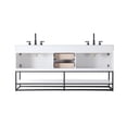 thumbnail image 2 of Elegant Lighting VF29272DMHB Caroline 72" Free Standing Double Basin Vanity Set - Brown, 2 of 7