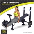 thumbnail image 6 of Athletic Works Standard Bench & Rack Combo with Leg Press, 6 of 7