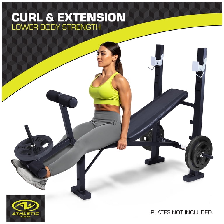 Athletic Works Standard Bench & Rack Combo with Leg Press photo 5