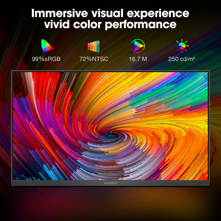 KOORUI 21.5'' HD VA Display, 75Hz Computer Monitor, 99% sRGB, HDMI