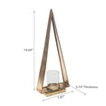 thumbnail image 2 of Triangle Metal Candle Holder Small, 2 of 3