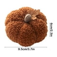 thumbnail image 3 of Mini Pumpkins Decor Artificial Fleece Fabric Small Tiny Pumpkins Fall Autumn Decor for Home Farmhouse Harvest Thanksgiving Decorative, 2.3X3.7in, 3 of 6