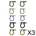 thumbnail image 1 of Hebillas de ,Hebillas de Anillos en D Sujetadores Llaveros,Atornillar grillete Aro de metal Llave de bloqueo Chian,Llavero de repuesto de cuero para bricolaje Resultados de, 1 of 10