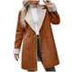 thumbnail image 1 of Chaquetas y abrigos casuales de manga larga sin capucha para mujer, abrigo de invierno cálido compuesto con cuello de solapa y botones, abrigo para mujer, 1 of 6