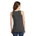 thumbnail image 2 of Port & Company Ladies Core Cotton Tank Top-L (Charcoal), 2 of 6
