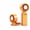 Orange, variant on AMAXUN The Ultimate 3000mAh TEC Cooling Clip Fan ,5-Speed Icy Air, 360°   Rotation, Hands-Free Waist/Neck/Desk Portable Fan for Outdoor & Travel