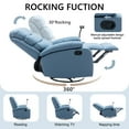 Hzlagm Adult's Swivel Rocker Recliner, Adjustable Comfortable Chair for