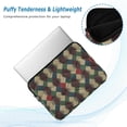 thumbnail image 2 of FORMRS 13-13.3 inch Laptop Sleeve Case Soft Carrying Quilted Computer Bag Cover, Green Tartan Pattern, 2 of 4