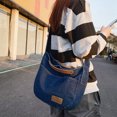 thumbnail image 4 of Bolso Hobo para Mujer Bolso Cruzado Informal Jean Bolso Bandolera (azul Oscuro), 4 of 9