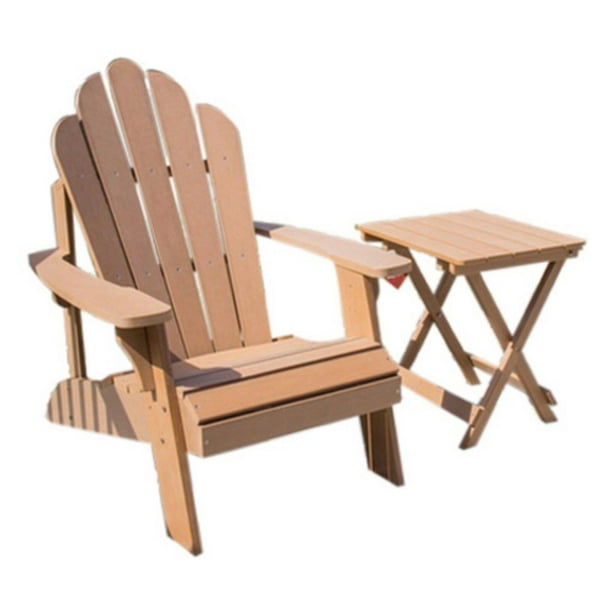 Ironwood Adirondack Chair Table Set Natural Wood Color Com Ironwood Adirondack Chair Table Set, Ironwood Outdoor Furniture