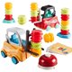 thumbnail image 1 of Bewildely Juguetes educativos, juego de transporte de carretilla elevadora para niños, carretilla elevadora, juguete para niños seguro y Juegos de imaginación, 1 of 6