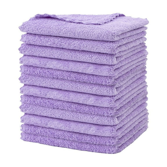12 Pack Kitchen Cloth, Microfiber Dish Towels Washcloths, Super Absorbent Coral Velvet Dishtowels, Premium Cleaning Cloths,Non-Stick Oil Quick Dry Dish Towels, Soft Tea Towels, Table Cleaning Cloths.