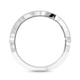 thumbnail image 4 of AFFY Milgrain Chevron Curved Wedding Band Ring for Women, 0.16 Carat (ctw) Round Cut Lab Grown Diamond Eternity Ring In 14K White Gold Over Sterling Silver F-G-H, SI Quality Ring Size-10, 4 of 6