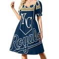 thumbnail image 2 of Vestido de manga corta Kc Royals, elegante vestido largo de verano para mujer, vestidos de mujer, vestido de noche de lujo para mujer, 2 of 7