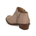 thumbnail image 3 of Soda DH34 Women Suede Almond Toe Vertical Fringe Western Ankle Bootie, 3 of 5