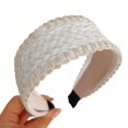 thumbnail image 1 of Girls Woven Straw Headbands Elegant Lady Headwear Wide Hair Bands Accessories Elegant Spring Hair Bands Birthday Party, 1 of 4