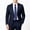 Navy, variant on Mens Necktie for Business Wedding Formal Solid Color Dress Tie for Men Soft Satin Plain Neck Ties (One Size, Navy)