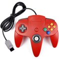 thumbnail image 4 of RetroFam 2 Pack Wired Video Game Controller for Nintendo 64 N64 Game Console, Blue and Red, 4 of 6