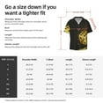 thumbnail image 5 of Sikiie Golden Dice Men's Cuban Shirt, Hawaiian Shirts, Business Casual Button Down Shirts, Short Sleeve Shirt-4X-Large, 5 of 5