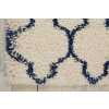 thumbnail image 4 of Nourison Amore Shag Trellis Ivory/Blue 2'2" x 10' Area Rug, (10' Runner), 4 of 8