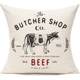 thumbnail image 2 of Farmhouse Throw Pillow Covers Cases Cushion Decor Decorations 18x18 Set of 4 for Sofa Couch Outdoor Retro Farm Animals Cow Car Truck Cock Rustic Spring Christmas, 2 of 5