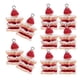 thumbnail image 3 of 10 llaveros de resina con forma de pastel de fresa, bonitos abalorios de postre, para manualidades, llaveros, bolsos y mucho más., 3 of 6