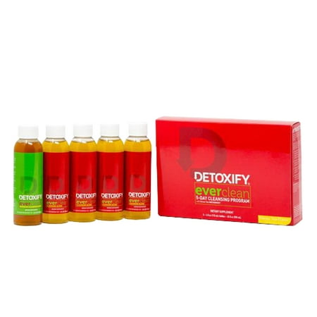 Detoxify Detox Ever Clean Herbal Cleanse 5 Day Cleansing Program, 4 Oz Bottles, 5 (Best 1 Day Detox Cleanse)