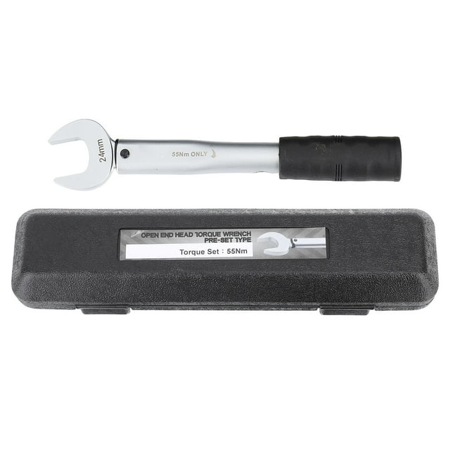 Uadme Llaves Dinamométricas, Llave de Torsión de Extremo Abierto único de 55 Nm y 24 Mm para Tuberías Estrechas de Motocicletas y Automóviles HVAC