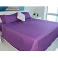 thumbnail image 2 of Victoria Valenti Embossed Bed Sheet Set with 4 Pillow Cases, Double Brushed and Ultra Soft with Deep Pockets for Extra Deep Mattress, High Quality Microfiber, Hypoallergenic CAL KING PURPLE, 2 of 5