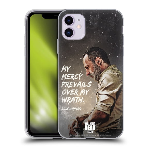 Head Case Designs Officially Licensed AMC The Walking Dead Rick Grimes Legacy Mercy Prevails Soft Gel Case Compatible with Apple iPhone 11