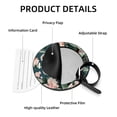 thumbnail image 4 of Koala Set of 2pcs PU Leather Round Suitcase Tags with Privacy Cover and Name ID Tag - Ideal for Travel Luggage, Handbags, Backpacks, School Bags, 4 of 6