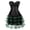 Black Green, variant on Corsets for Women Bustier 2 Pieces Basques Lingerie Gothic victoria Plus Size Black Blue 2XL