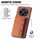 thumbnail image 3 of For Oppo Find X8 Pro 5G Case RFID Blocking Card Holder Carbon Fiber Leather PC TPU Phone Cover - Gre, 3 of 5