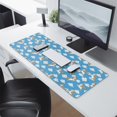thumbnail image 2 of Long Mouse Pads for Desk,Blue Cartoon Winged Unicorn Cloud Desk Mats on Top Of Desks, Desk Mouse Pad Extra Large with 3mm Non-Slip Base and Stitched Edge for Gaming,Work,Home 31.5"x11.8", 2 of 5