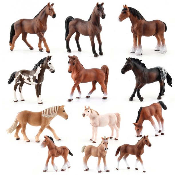 Animal Figure Horse Model Appaloosa Clydesdale Hannover Arabian Horses Farm Collectible Figurine Toys Action Figures Home Decor127-152 He Qiyong unisex
