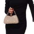 thumbnail image 3 of Elegant Rhinestone Clutch with Pearl Handle, Sparkly Evening Bag for Wedding, Party, Prom, Bridal, 3 of 9