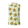 thumbnail image 6 of Lsque Avocado Doing Sport Print Men's Cotton Blend Sleeveless Muscle Shirts (S-3XL)- Moisture Wicking, Odor Protection, UPF 30+,Medium, 6 of 8