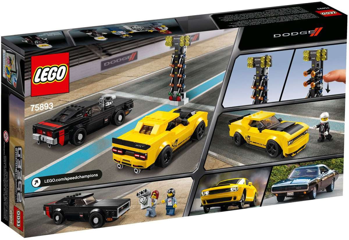 Pre-Owned Speed Champions 2018 Dodge Challenger SRT Demon & 1970 Dodge Charger R/T Set LEGO 75893