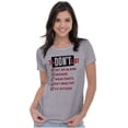 thumbnail image 4 of Funny Lazy Life To Don't List Womens Slim Fit Graphic Tee Brisco Brands X, 4 of 5