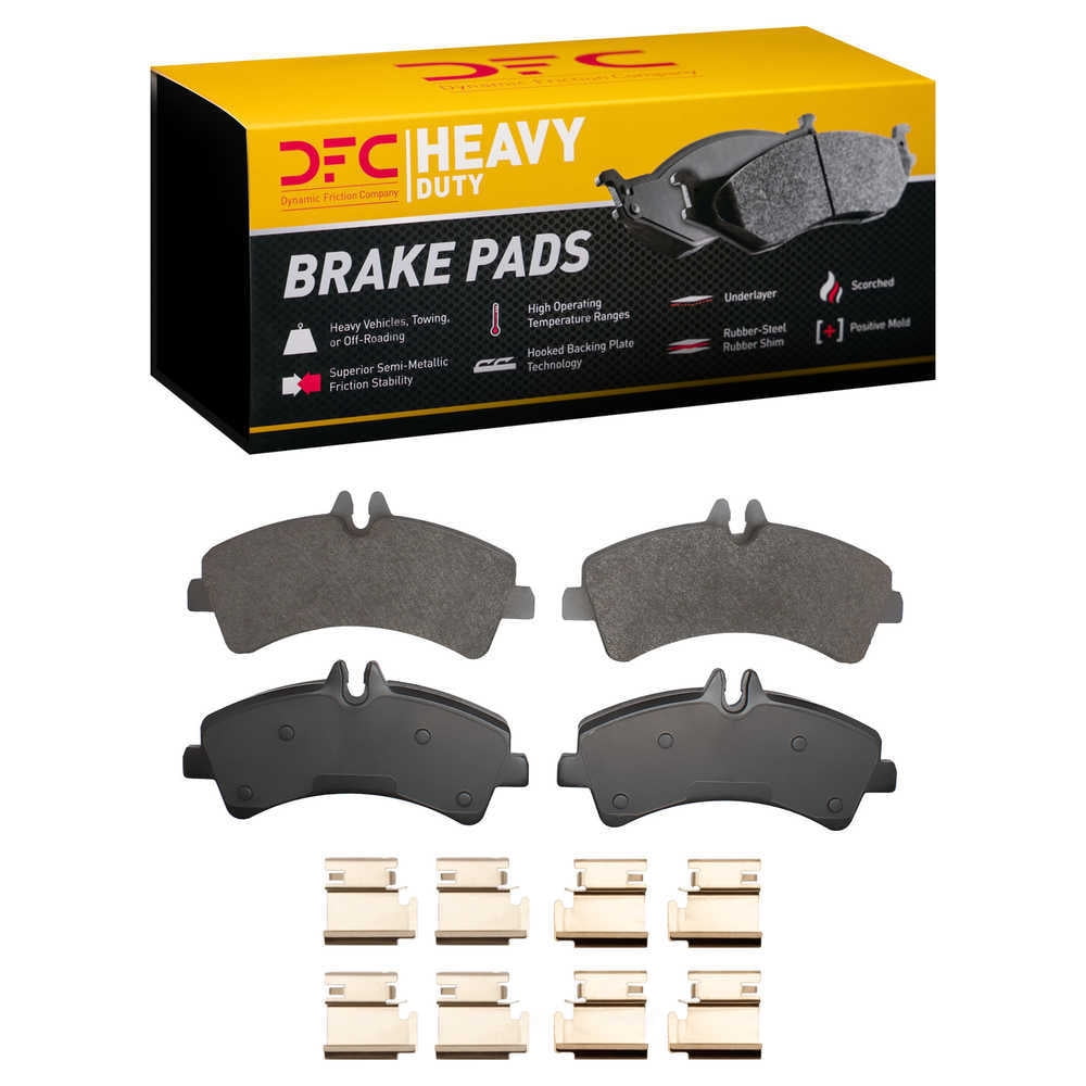 Dynamic Friction Company 1214-1318-01 DFC Heavy Duty Pads and Hardware Kit