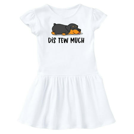 

Inktastic Napping Dis Tew Much Rottweiler Gift Baby Girl Dress